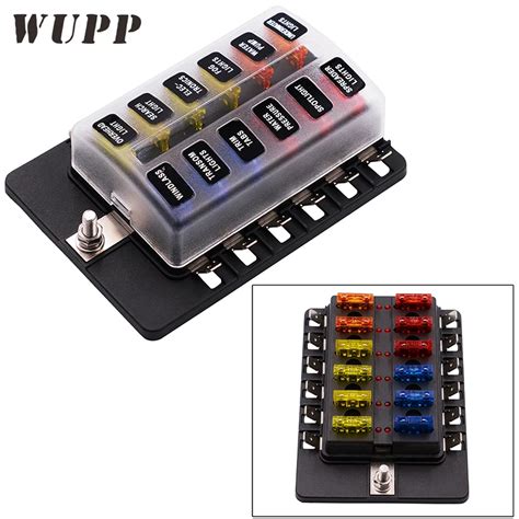 Aliexpress.com : Buy Auto Fuse Box Holder 12 Ways Circuit Blade Fuse Box 32V Terminal Block ...