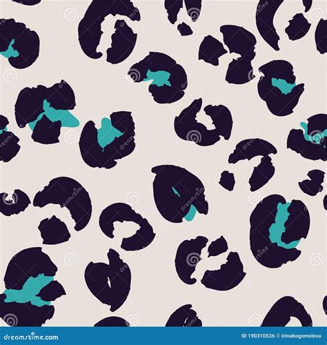 Leopard Spots Seamless Pattern Design. Vector Illustration Background ...