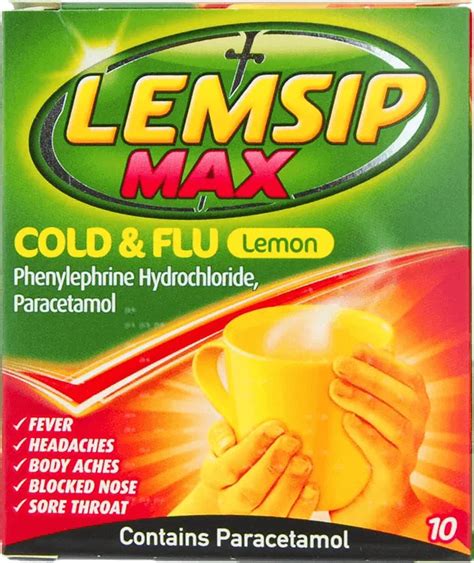 Buy Lemsip Max Cold and Flu Lemon | Click Pharmacy UK