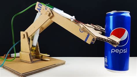 How to Make Hydraulic Robotic Arm from Cardboard! | Doovi