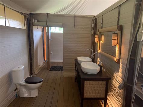 The Bathroom | Luxury tents, Bathroom design, Tent glamping