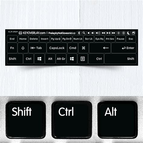 Modifier & Function Keys Stickers for Keyboards (basic version)