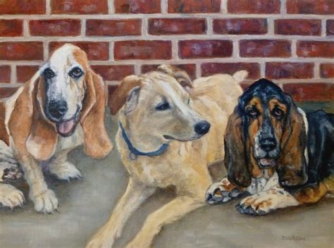 Daily Painting Projects: Three Dog Portrait Oil Dog Painting Pet Art ...