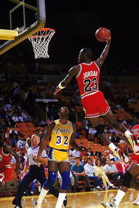 Michael Jordan Dunking on Magic Johnson - Athena Posters