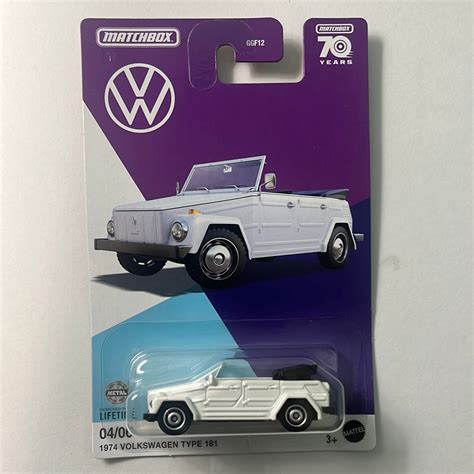 Matchbox Volkswagen Series 1974 Volkswagen Type 181 White – Flipn Diecast