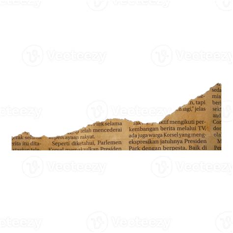 Decorative Ripped Newspaper Old 25351873 PNG