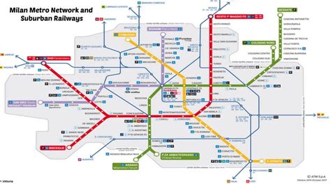 Milan Metro Maps for Linea M1,M2,M3,M5 and Nearby Public Parking Lots