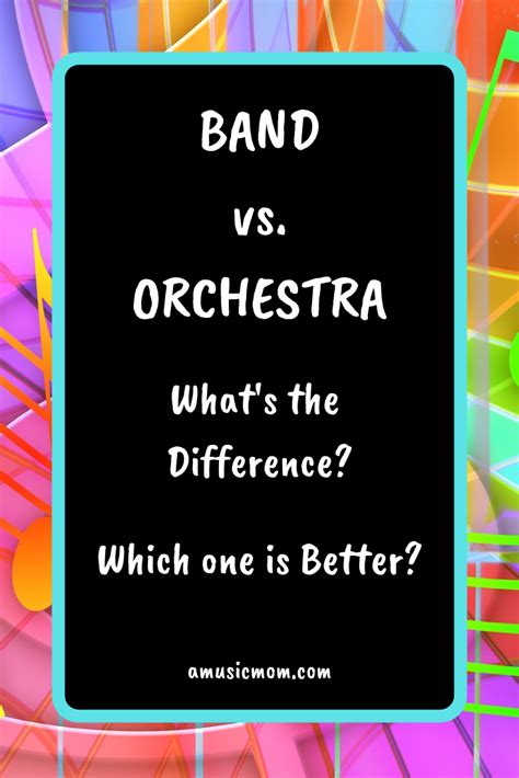 Band vs. Orchestra - What's the Difference? - A Music Mom