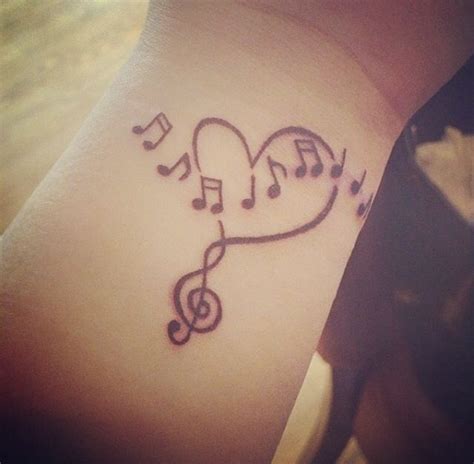 Cute music notes tattoos | Tattoo | Pinterest