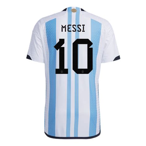 New MESSI #10 Argentina Home World Cup 2022 Champion Authentic Jersey | Gogoalshop