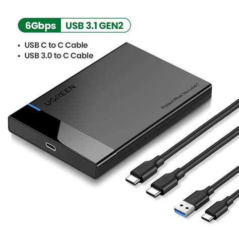 UGREEN External Hard Drive Enclosure USB To SATA III Adapter For SATA ...