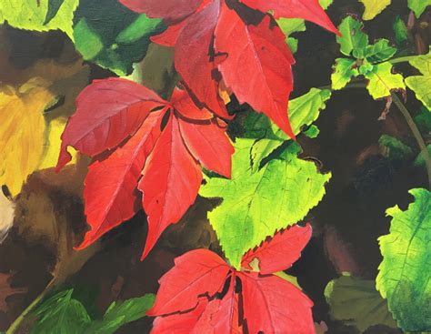 How to Paint Autumn Leaves in Acrylic — Online Art Lessons