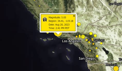 San Diego Earthquake Map - Ranee Casandra