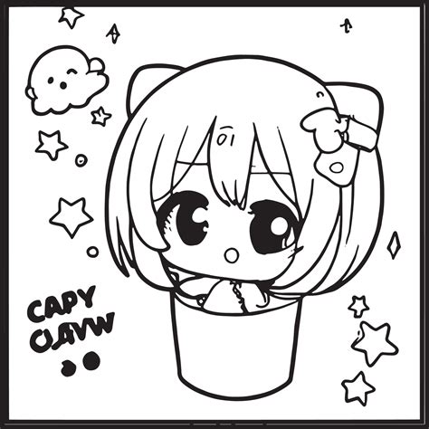 Adorable Chibi Anime Coloring Page Coloring Sky – NBKomputer