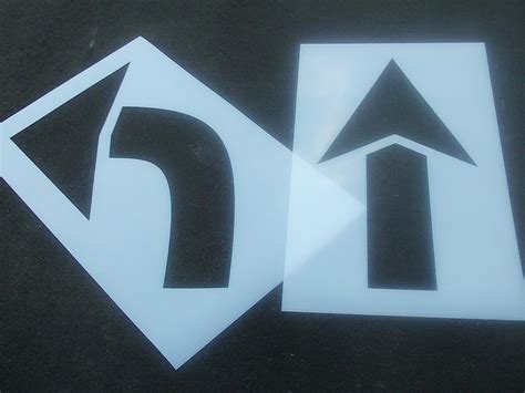 Industrial & Scientific 40 Parking Lot Arrow Stencils MATCHING Height 40 Inch 60 Mil - Parking ...