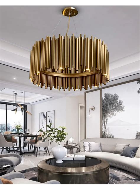 Maddison - Luxury Modern Round Gold Chandelier For Living Room – Lumulox