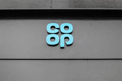 Co-op Logo Sign on the Exterior of a Building Editorial Stock Photo - Image of england ...