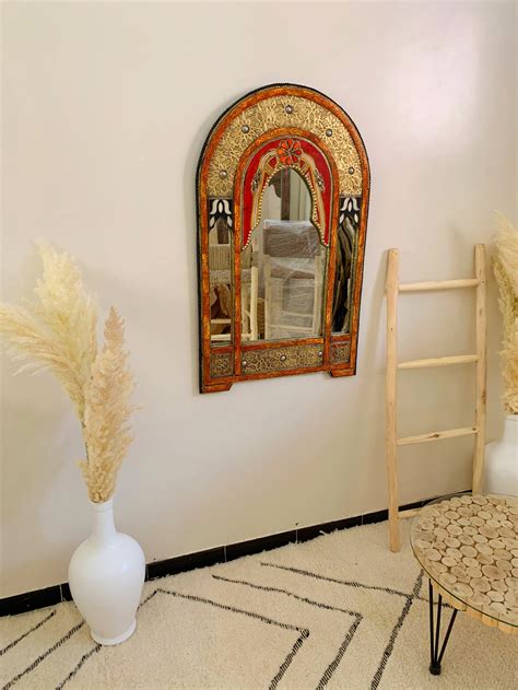 Moroccan Vintage Arch Mirror Wall Mirror Decor Handmade - Etsy