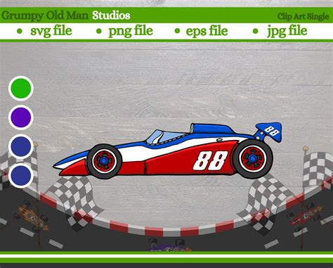 Race Car Clip Art Side View Formula 1 Race Car Clipart Indy 500 Race ...