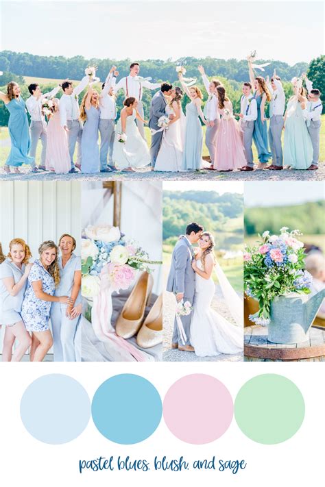 Summer Wedding Colors Schemes