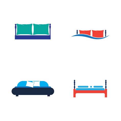 Bed logo vector illustration design template. Bed logo vector 3726707 Vector Art at Vecteezy