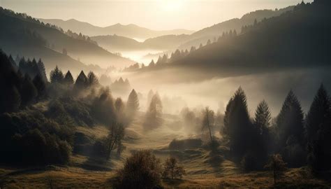 Tranquil forest meadow, backlit by sunrise generated by AI 24711841 Stock Photo at Vecteezy