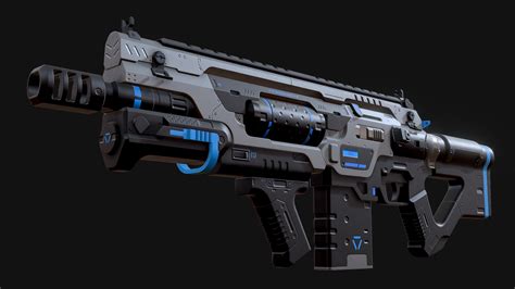 NANITE SYSTEMS Assault Rifle - Download Free 3D model by Frostoise [74952e4] - Sketchfab