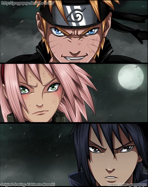 Naruto - Team 7 reunion by graypapaya on DeviantArt