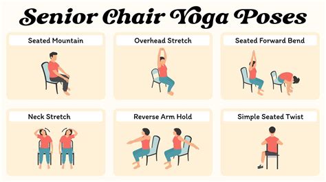 Chair Yoga Exercises For Seniors - 20 Free PDF Printables | Printablee