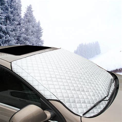 Universal Car SUV Front Windshield Snow Cover Frost Sun Shade ...