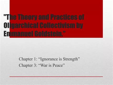 PPT - "The Theory and Practices of Oligarchical Collectivism by ...