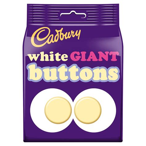 Cadbury White Chocolate Giant Buttons Bag 110g | Zoom