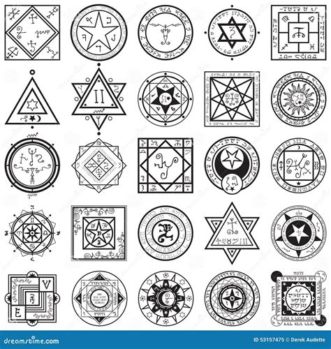 Set Of Magic And Alchemy Sigils Vectors | CartoonDealer.com #53157475