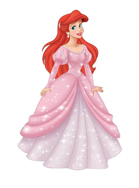 Ariel Pink Dress, Disney, Costume Free PNG