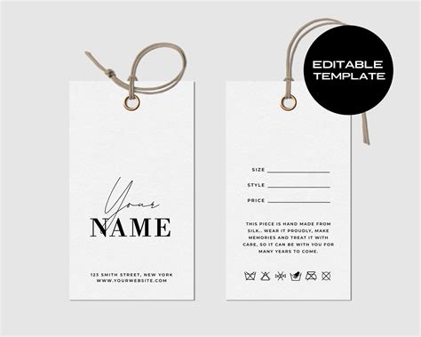 Portfolio Hang Tag Design, Custom Hang Tags, Hang Tags, 56% OFF