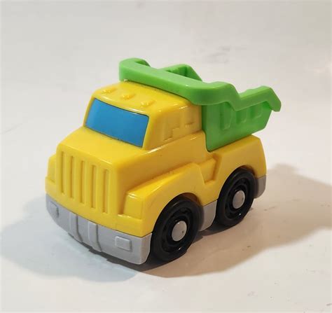 Dump Truck Yellow and Green Plastic Toy Car Vehicle – Treasure Valley Antiques & Collectibles