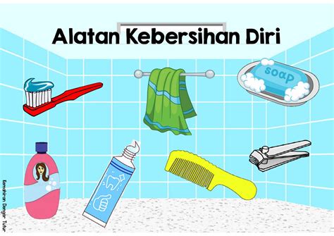 Gambar Alatan Kebersihan Diri - Mewarnai Gambar Alat Kebersihan Alat ...