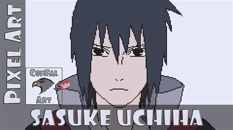 [Pixel Art] Sasuke Uchiha - Naruto Shippuden - YouTube