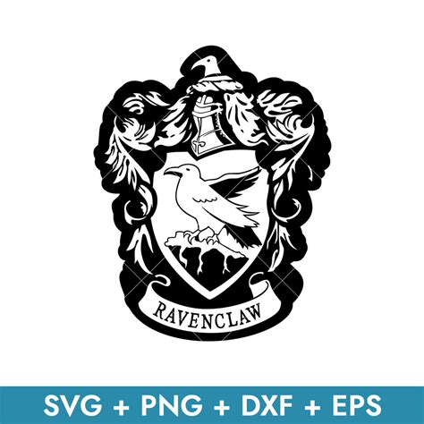 Ravenclaw Crest Outline Svg, Harry Potter House Crest Svg, S | Inspire Uplift