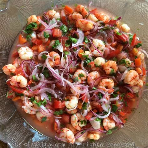 Ceviche de camarón ecuatoriano – Recetas de Laylita