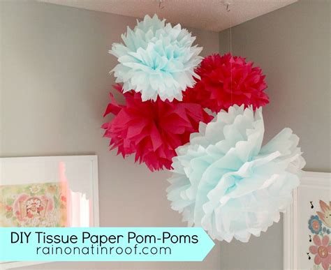 DIY Tissue Paper Pom Poms (Easy and Fun)