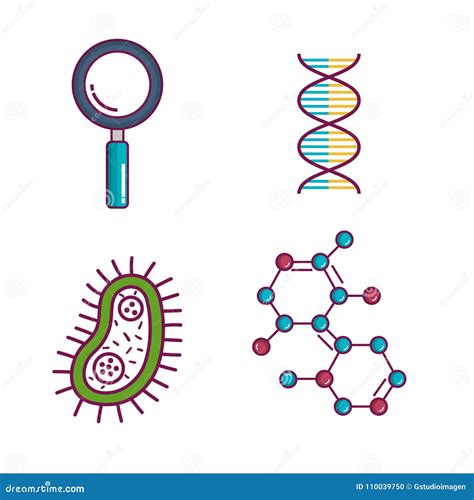 Chemistry Science Poster Icon Stock Vector - Illustration of magnifying ...