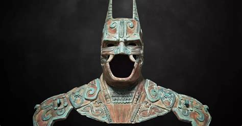 Ancient Mayan sculpture resembles Batman?