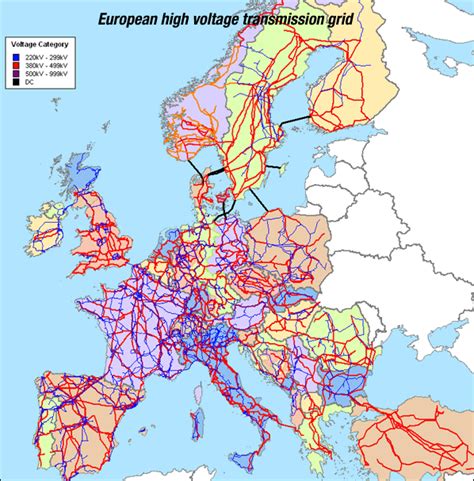 Map of European Electricity Grid - Europe - National Energy Grids - Library - GENI - Global ...