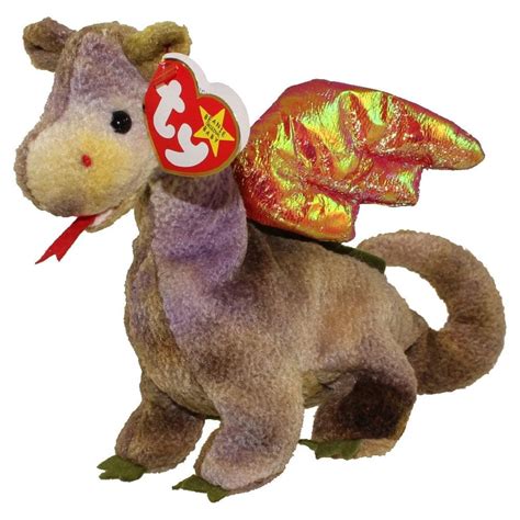 "TY Beanie Babies 7"" Scorch Dragon Plush Animal Toy" - Walmart.com