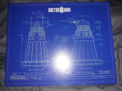 Dr. Who Dalek Blueprint 14X11 on Mercari | Dalek, Disney world epcot ...