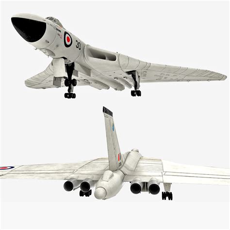 3d aircraft avro vulcan rigged