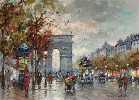 Antoine Blanchard - Arc de Triomphe, Painting at 1stdibs