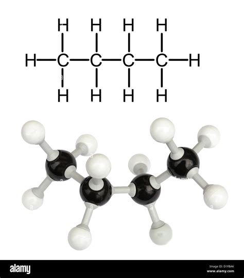 Molecular model of Butane Stock Photo, Royalty Free Image: 52583963 - Alamy