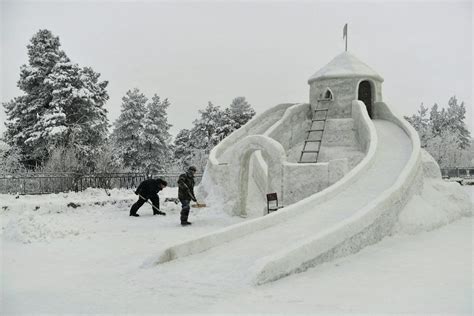 Coolest Snow Fort ever : r/pics